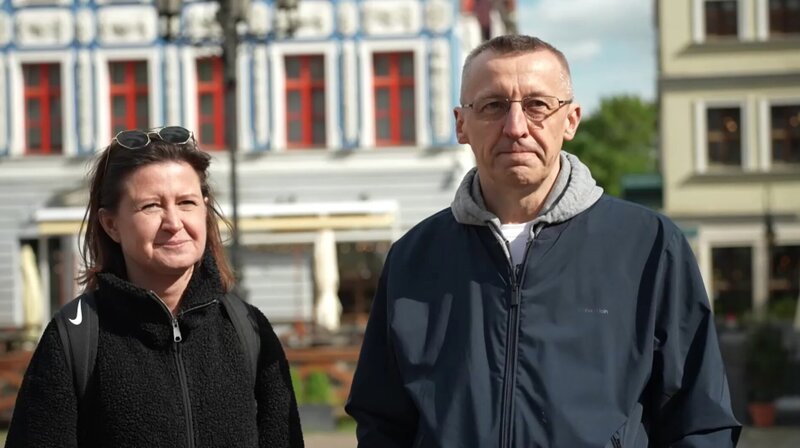 Kamila Gierko und ihr Mann Zbyszek Perzyna sind zurück nach Stettin gezogen. – Bild: rbb/​Susett Kleine
