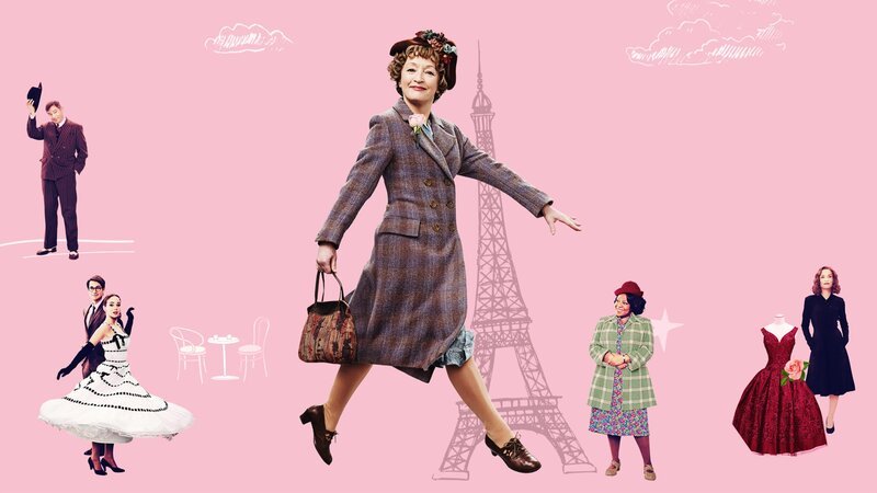 v.li.: Archie (Jason Isaacs), André Fauvel (Lucas Bravo), Natascha (Alba Baptista), Ada Harris (Lesley Manville), Violet Butterfield (Ellen Thomas), Claudine Colbert (Isabelle Huppert) – Bild: Universal Pictures (Universal Studios) / ORF v.li.: Archie (Jason Isaacs), André Fauvel (Lucas Bravo), Natascha (Alba Baptista), Ada Harris (Lesley Manville), Violet Butterfield (Ellen Thomas), Claudine Colbert (Isabelle Huppert) – Bild: Universal Pictures (Universal Studios) / ORF
