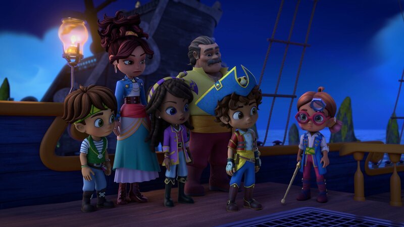 L-R: Tomás Montes, Josefina Montes, Lorelai, Antonio Montes, Santiago Montes, Kiko, Tina Montes – Bild: Paramount