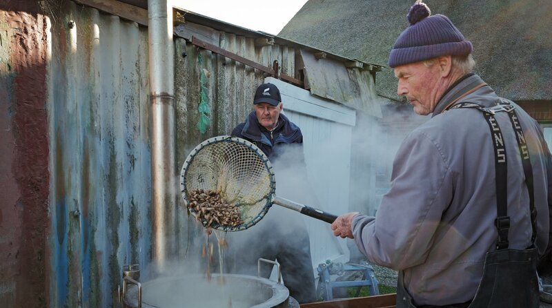 Krabben kochen wie vor 100 Jahren. – Bild: NDR /​ NDR Presse und Information