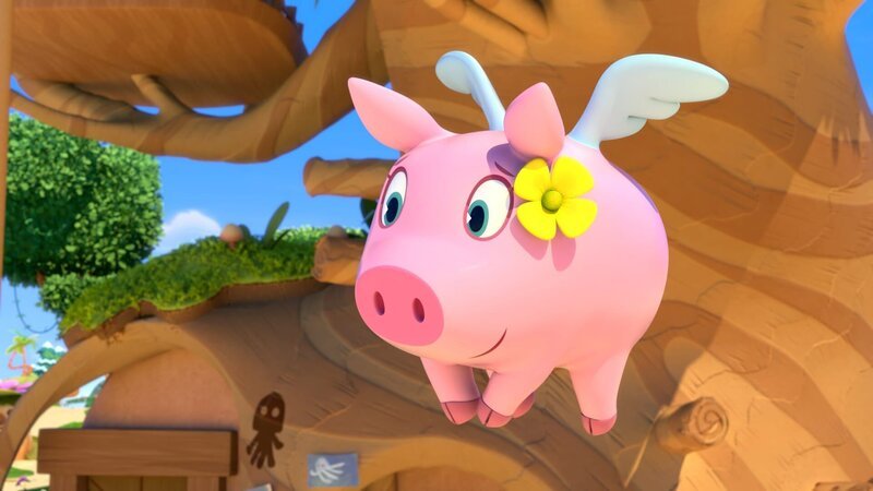 Pinkie hat ein wichtige Aufgabe: Sie kümmert sich um die Dekoration fürs Blumenfest. – Bild: KiKA/​ZODIAK KIDS STUDIO FRANCE/​ANIMOKA