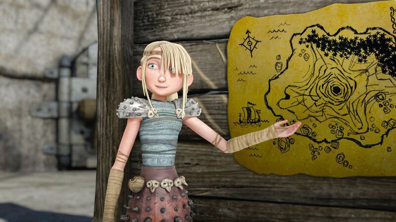 „Dragons – Die Wächter von Berk“, „Die Insel der Drachen.“ Astrid hat sich eine ganz besondere Herausforderung für die anderen Wikinger ausgedacht: Sie sollen es in einer Nacht ganz ohne die Hilfe ihrer schuppigen Begleiter von der einen Seite der Dracheninsel zur anderen schaffen. Das Abenteuer beginnt so richtig gefährlich zu werden, als Hicks auf den verrückten Dagur trifft. Dieser plant, auf der Insel Drachen zu jagen! Die Wikinger müssen um ihre Reittiere bangen. Wenn Dagur sie findet, wird er sich auch aus ihnen hübsche Trophäen machen wollen. – Bild: ORF 1