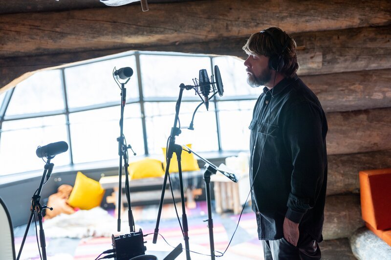 Rea Garvey ist für seine „Song Trip“-Version von „Halo“ im Studio. – Bild: ZDF und Stefan Cordes