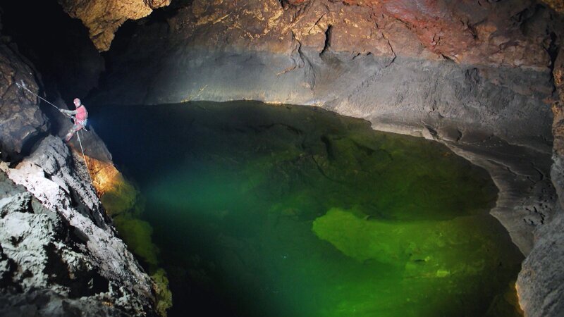 Höhlenforscher - Fürstenberg Quellenhöhle. – Bild: 3sat Höhlenforscher - Fürstenberg Quellenhöhle. – Bild: 3sat