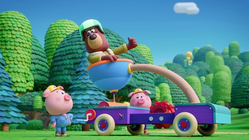 Am Bär-Beeren-Tag will Bernhard unbedingt Bär-Beeren hoch im Baum ernten. – Bild: ZDF