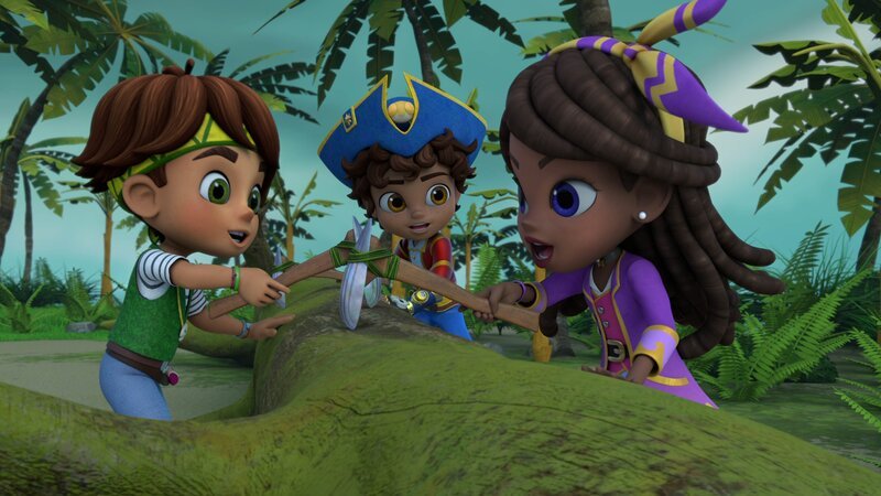 L-R: Tomás Montes, Santiago Montes, Kiko (oben), Lorelai – Bild: Paramount