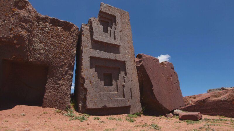 Steinblöcke bei Puma Punku – Bild: History