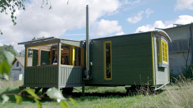 Wandelwagen Tiny House in Bad Belzig. – Bild: rbb