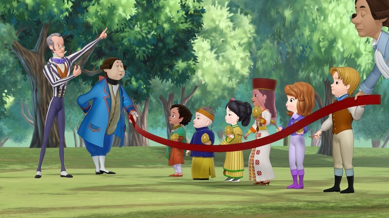 SOFIA THE FIRST – BAILEYWICK, PRINCESS SOFIA, PRINCE JAMES (Szenenbeschreibung) – Bild: Disney /​ The Walt Disney Company Germany