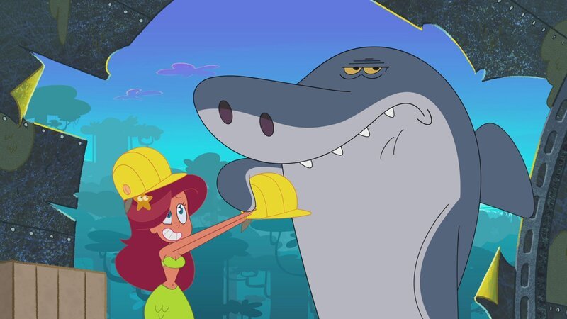 Kurzerhand erklärt Marina ihren Beschützer Sharko zum Umbauhelfer. Gemeinsam machen sie sich an die Umgestaltung von Zigs und Bernies zu Hause.  +++ – Bild: Xilam Animation /​ Marina räumt aus