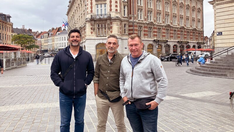 Sükrü, Mauro und Otto in der französischen Stadt Lille – Bild: RTLZWEI