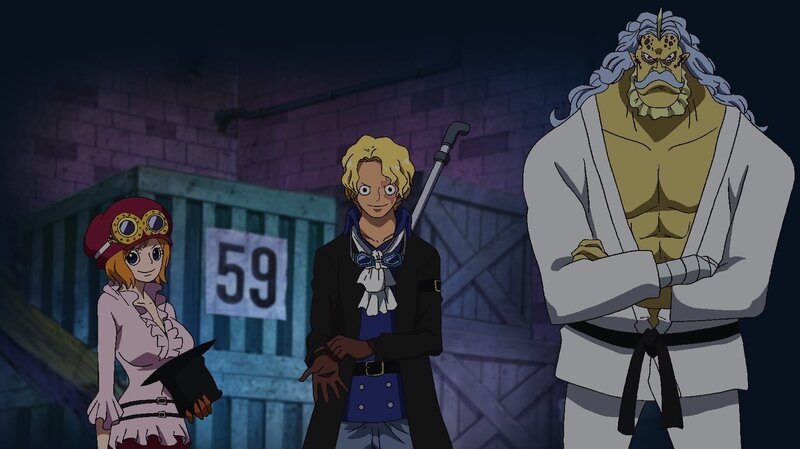 (v.l.n.r.) Koala; Sabo; Hack – Bild: Eiichiro Oda/​Shueisha, Toei Animation