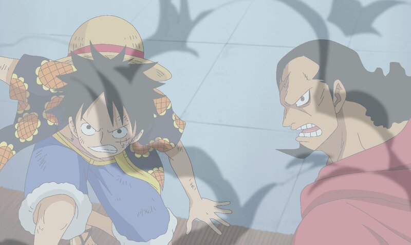 Ruffy (l.); Kyros (r.) – Bild: Eiichiro Oda/​Shueisha, Toei Animation