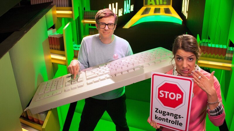 Clarissa und Ralph beschäftigen sich heute mit dem Thema „Zutritt verweigert“ – Bild: WDR/​Thorsten Schneider