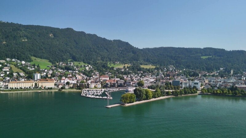Bregenz Stadt und See. – Bild: ORF/Landesstudio Vorarlberg Bregenz Stadt und See. – Bild: ORF/Landesstudio Vorarlberg