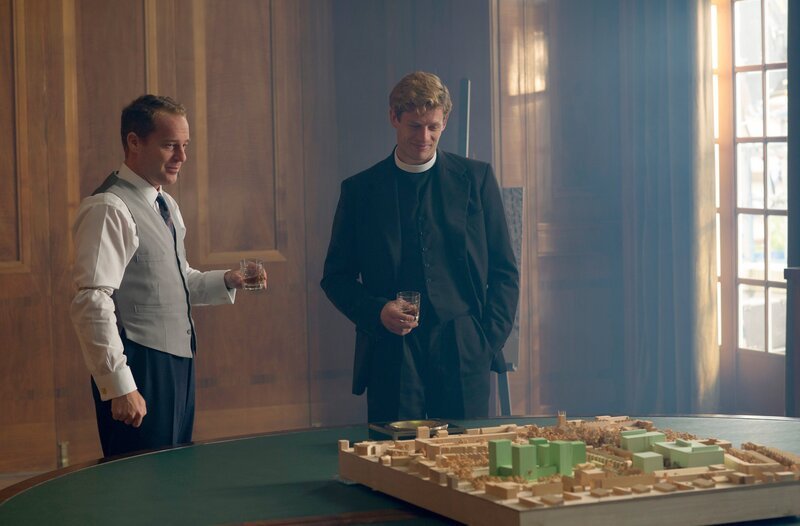 v.l. James Heath (Adam James) und Sidney Chambers (James Norton) – Bild: WDR/​ITV