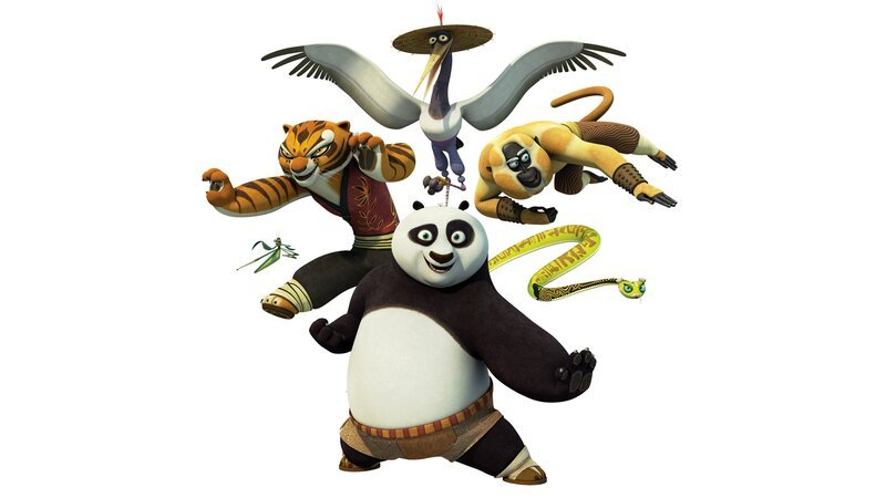 „Kung Fu Panda“, Panda Po ist total begeistert von der chinesischen Kampfkunst Kung Fu. Sein größter Traum wäre es, sich den furiosen Fünf anschließen zu dürfen und selbst einmal ein ganz großer Kung Fu-Meister zu werden. Eher skeptisch nehmen die Fünf den dickbäuchigen Panda bei sich auf und stellen zu ihrer Überraschung fest, dass er durchaus eine große Hilfe sein kann. Vor allem für viel Action und Spaß ist ab jetzt immer gesorgt. – Bild: ORF/​YOUR FAMILY ENTERTAINMENT