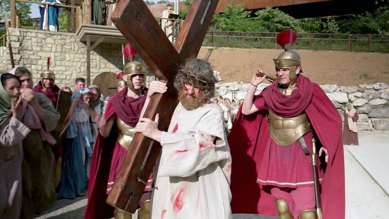Szene Passionsspiele im Römersteinbruch von St. Margarethen. – Bild: ORF/Landesstudio Burgenland Szene Passionsspiele im Römersteinbruch von St. Margarethen. – Bild: ORF/Landesstudio Burgenland