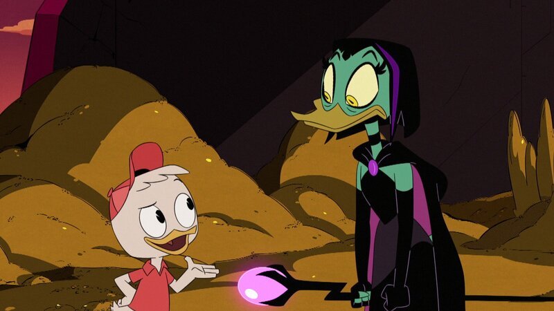 L-R: Huey Duck, Magica De Spell – Bild: Disney+