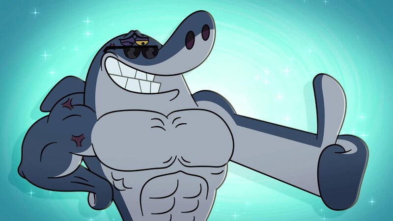 Sharko zeigt sich stets von seiner besten Seite. Natürlich werden da die ein oder anderen Fans auf ihn aufmerksam.  +++ – Bild: Sharkos Fan /​ © Xilam Animation
