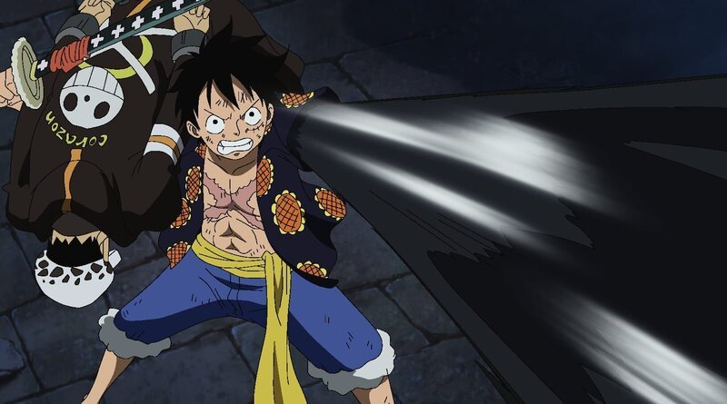 Trafalgar D. Law (l.); Ruffy (r.) – Bild: Eiichiro Oda/​Shueisha, Toei Animation