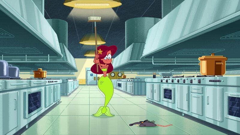 Auf dem Schiff herrscht eine Rattenplage. Marina will sie loswerden, doch Sharko hat eine Rattenphobie.  +++ – Bild: Die Rattenplage /​ © Xilam Animation