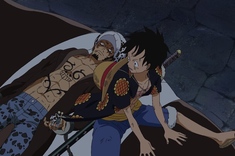 Trafalgar D. Law (l.); Ruffy (r.) – Bild: Eiichiro Oda/​Shueisha, Toei Animation