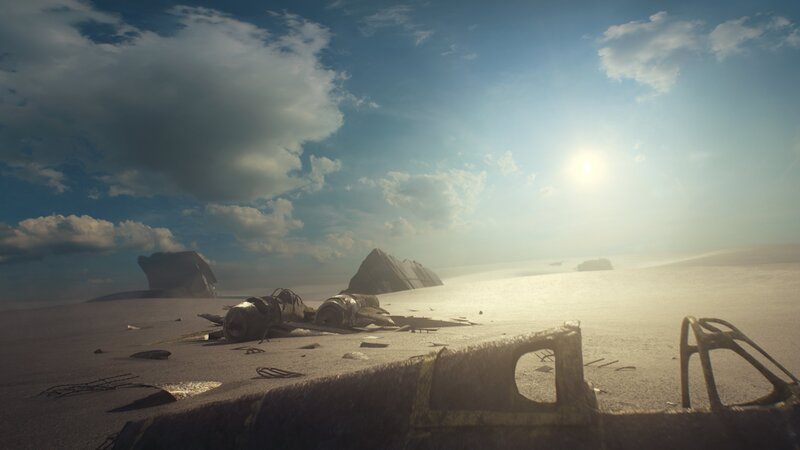 Wrack der USS Lexington – Bild: Disney+