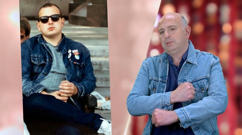 Autor Frank Goosen hat in den 80er Jahren gerne Jeans getragen. – Bild: WDR/​Act HeadQuarter Media GmbH