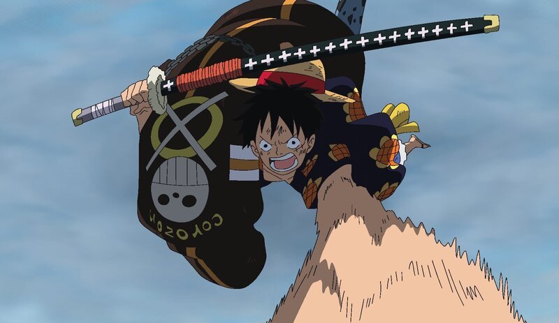 Trafalgar D. Law (l.); Ruffy (r.) – Bild: Eiichiro Oda/​Shueisha, Toei Animation