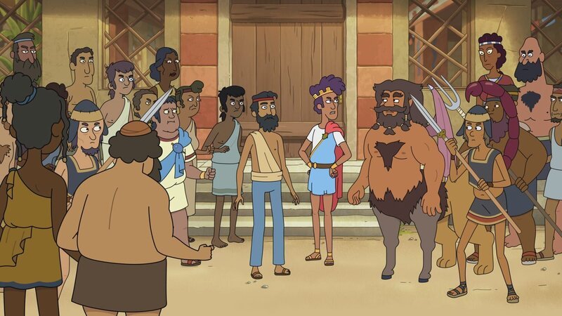 Mitte, v.li.: Campos, Tyrannis, Shlub – Bild: Paramount /​ KRAPOPOLIS by FOX Media Inc