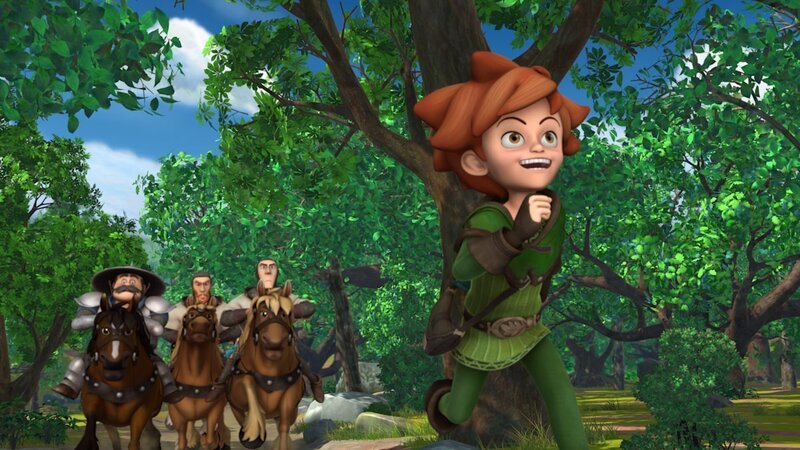 Der Sheriff und seine Männer verfolgen Robin Hood. – Bild: ZDF /​ Method Animation /​ DQ Entertainment /​ Fabrique d’images /​ ZDF Enterprises /​ De Agostini