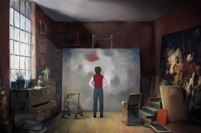 Eugène Delacroix in seinem Atelier – Bild: Silex Films