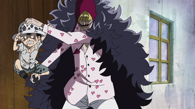 Trafalgar D. Law (l.); Corazón (r.) – Bild: Eiichiro Oda/​Shueisha, Toei Animation
