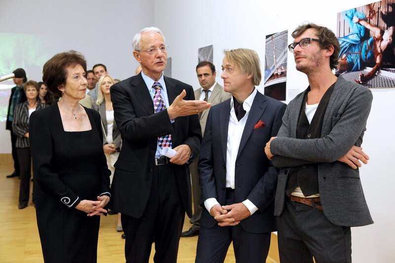(v.li.): Agnes und Karlheinz Essl, Markus Hering, Max Mayer. – Bild: ZDF und Petro Domenigg