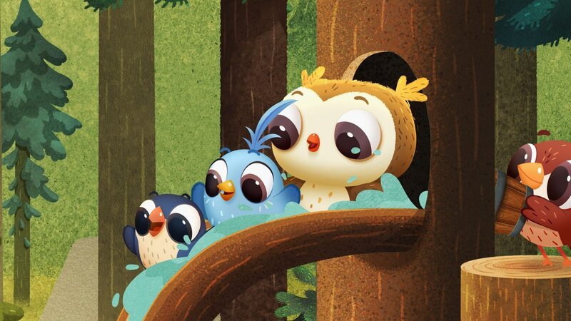Martin, Doodle und Odo rutschen gemeinsam die neue Wasserrutsche herunter. – Bild: KiKA/​Sixteen South & Letko