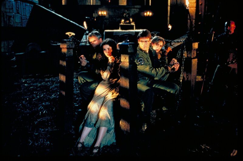 Stargate SG1 Season 3 EP ‚DEMONS‘ – Darsteller: Richard Dean Anderson; Michael Shanks; Amanda Tapping – Bild: Metro-Goldwyn-Mayer Studios Inc.