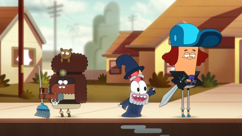 v.li.: Babs Byuteman, Pinky Malinky, JJ Jameson – Bild: Paramount