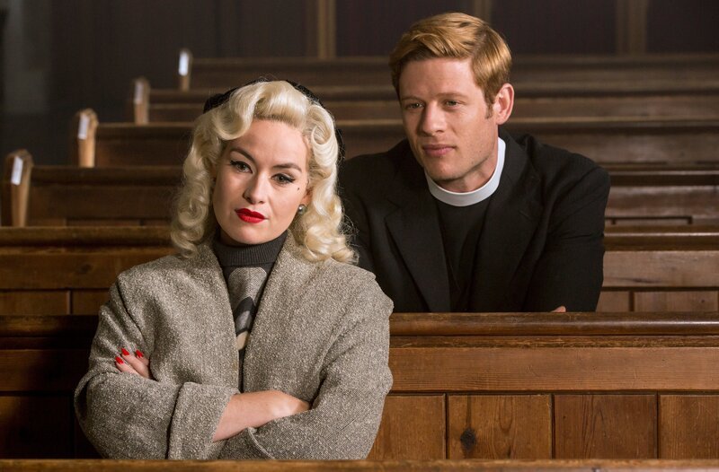Linda Morgan (Maimie McCoy, l.); Sidney Chambers (James Norton, r.) – Bild: WDR/​ITV