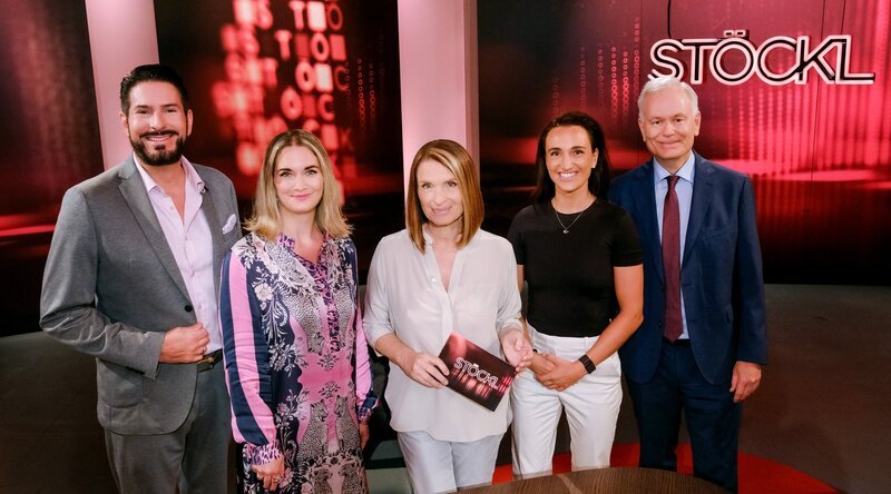 Clemens Unterreiner, Gabi Hiller, Barbara Stöckl, Lara Vadlau, Helmut Habersack. – Bild: ORF/​Günther Pichlkostner