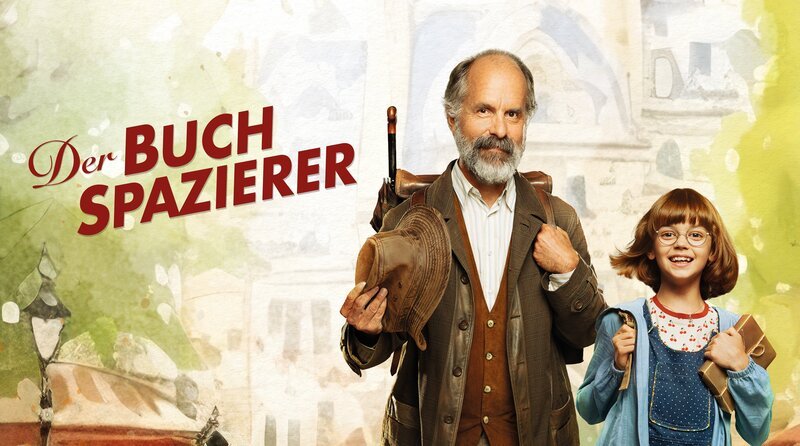 Der Buchspazierer Carl Kollhoff (Christoph Maria Herbst) und Schascha (Yuna Bennett) – Bild: Studiocanal/Wolfgang Ennenbach Der Buchspazierer Carl Kollhoff (Christoph Maria Herbst) und Schascha (Yuna Bennett) – Bild: Studiocanal/Wolfgang Ennenbach