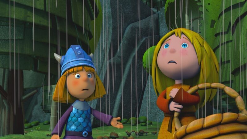 Oh nein. Regen! Nichts wie nach Hause! – Bild: ZDF/​studio100media