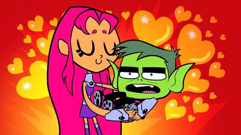 v.li.: Starfire, Beast Boy – Bild: Warner Bros. Entertainment Inc. /​ DC