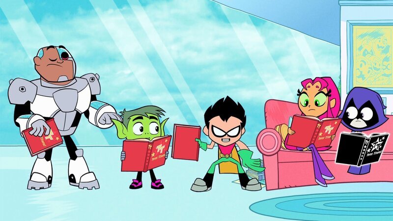 v.li.: Cyborg, Beast Boy, Robin, Starfire, Raven – Bild: Warner Bros. Entertainment Inc.
