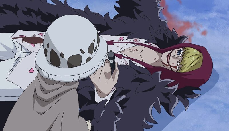 Trafalgar D. Law (l.); Corazon (r.) – Bild: Eiichiro Oda/​Shueisha, Toei Animation