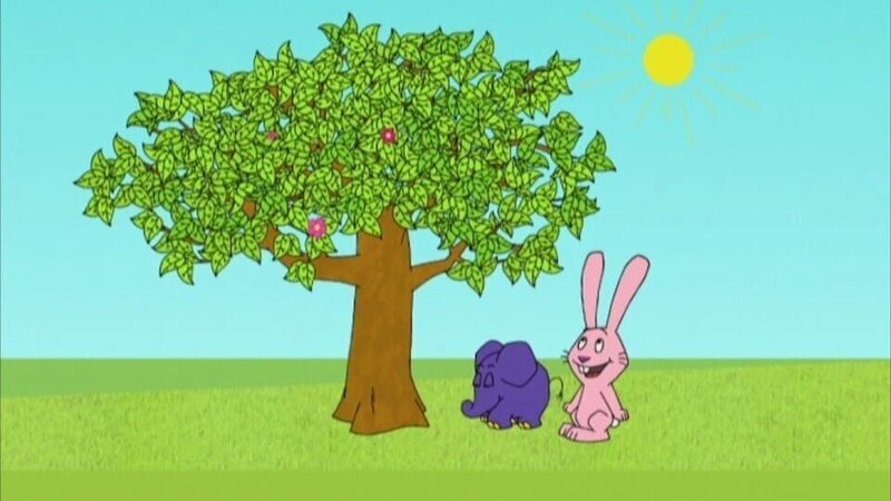 Hase und Elefant unter einem Baum – Bild: WDR/​Die Sendung mit dem Elefanten