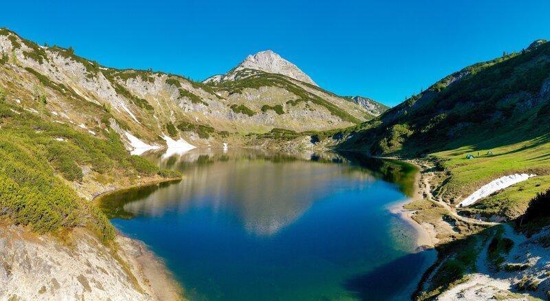 Der Wildensee im Toten Gebirge. – Bild: ORF/Markus Raich Der Wildensee im Toten Gebirge. – Bild: ORF/Markus Raich