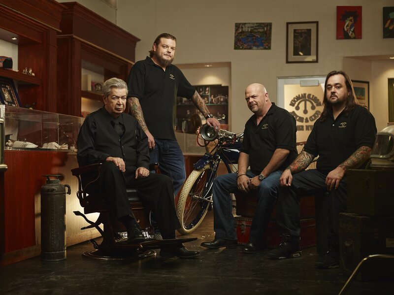 Pawn Stars Season18 GENERIC, Die Drei vom Pfandhaus Staffel18 GENERISCH  Corey, Chumlee (Austin Russell), Richard Benjamin Harrison, Rick – Bild: 2017 A&E Networks, LLC. Lizenzbild frei