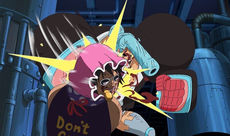 Señor Pink (vorne); Franky (hinten) – Bild: Eiichiro Oda/​Shueisha, Toei Animation Lizenzbild frei