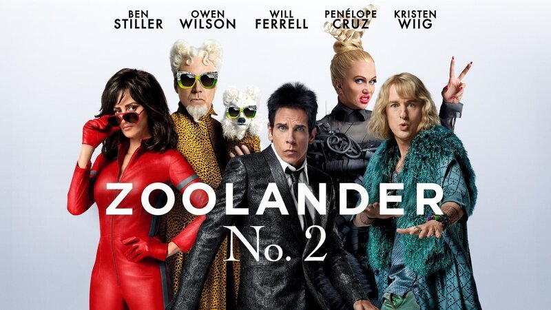 L-R: Valentina Valencia (Penélope Cruz),  Jacobim Mugatu (Will Ferrell), Derek (Ben Stiller), Alexanya Atoz (Kristen Wiig) und Hansel (Owen Wilson) – Bild: Paramount Pictures